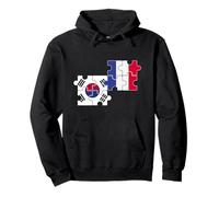 Corée du Sud France Drapeau Français Corée Sweat à Capuche