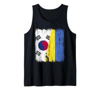 Corée du Sud Ukraine Demi Drapeau Corée du Sud Ukrainien Jersey Débardeur