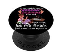 Coréen Drama Addict - Diction amusante K-drama K-Pop pour amateurs de musique PopSockets PopGrip Interchangeable