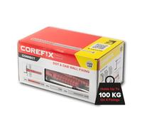 Corefix 24 x120 mm Fixations Robustes À Points Et À Plots Pour Plaques De Plâtre Sur Béton Et Brique - Chevilles Murales En Acier + Vis Pour Supports Tv, Radiateurs, Étagères.