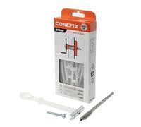 Corefix Lot de 4 fixations murales à cavité (M5 x 40 mm), bascule universelle en métal robuste pour plaque de plâtre, brique creuse ou bloc. Maintien sûr, facile à installer et réglable jusqu'à 35 mm
