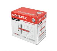 Corefix Lot de 48 fixations murales robustes de 100 mm - Chevilles et vis pour plaques de plâtre - Pour téléviseurs, radiateurs, étagères et plus encore - Charge maximale de 55 kg par fixation - Noyau