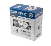 Corefix Spike Lot de 24 fixations robustes pour plaques de plâtre, kit de bricolage avec vis M5 x 40 mm, facile à installer sans perçage, ancrage mural pour cloison sèche, alternative à tous les types