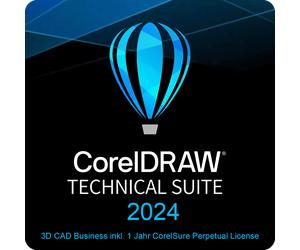 CorelDRAW Technical Suite 2024 3D CAD Business incl. 1 Year CorelSure Perpetual License 51 - 250 Utilisateur(s) 1 An
