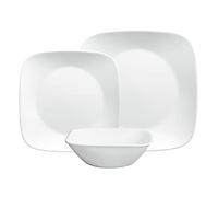 Corelle Lot de 12 assiettes plates, blanc pur