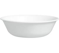Corelle Service de table (4 pièces, blanc givré) - Lot pour 4 personnes | Comprend 4 bols à céréales/soupe | Verre recyclé à 80% | 3 fois plus durable, moitié moins d'espace et de poids que la