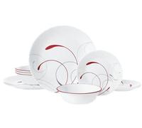 Corelle Splendor Service de table Assiettes 12 pièces résistant aux éclats et aux fissures pour 4 personnes