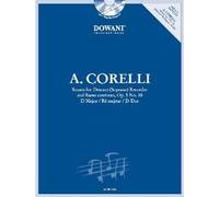 CORELLI A. - SONATA OP.5 N°10 RE MAJEUR - FLUTE A BEC SOPRANO, BC