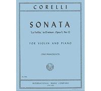 Corelli Arcangelo La Folia Sonata Op. 5, No. 12 for Violin and Piano by Francescatti International