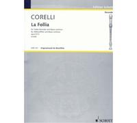 CORELLI ARCANGELO - LA FOLLIA OP. 5/12 - TREBLE RECORDER AND BASSO CONTINUO