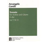 Corelli, Arcangelo - Sonata In E Major, Op 5 No 11 for Violin and Piano - Breitkopf & Haertel