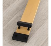 Coreme Lot 1 Latte + 2 Embouts à Clipser - 1 Latte 560 x 53 mm + 2 Embouts - Multiplis Hêtre, Kit Réparation Lit, Compatible Sommier, Clic-Clac et BZ