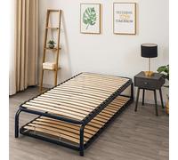 Coreme Sommiers Gigogne - 200 x 90 - Lit Gigogne 2 Places à Lattes Multiplis - Sommier Coulissant avec roulettes, Gain de Place, Couchage d’Appoint, Idéal Petit Espace