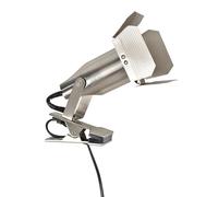Corep Spot à pince silver métal HOLLYWOOD tête articulée - forme projecteur de cinéma