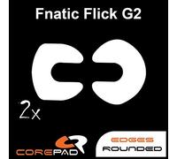 Corepad Skatez Pro 140 Pieds de Souris de Remplacement Compatible avec Fnatic Flick G2 / Clutch 2