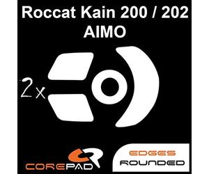 Corepad Skatez Pro 179 Pieds de Souris de Remplacement Compatible avec Roccat Kain AIMO 200 / Kain AIMO 202