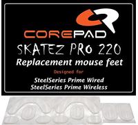 Corepad Skatez Pro 220 Pieds de Souris de Remplacement Compatible avec SteelSeries Prime Wired/SteelSeries Prime Wireless/SteelSeries Prime+