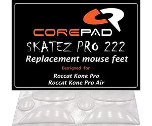 Corepad Skatez Pro 222 Pieds de Souris de Remplacement Compatible avec Roccat Kone Pro/Roccat Pro Air
