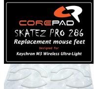 Corepad Skatez Pro 286 Pieds de Souris de Remplacement Compatibles avec Keychron M3 Wireless Ultra-Light