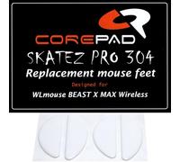Corepad Skatez PRO 304 Pieds de Souris de Remplacement Compatibles avec WLmouse BEAST X MAX Wireless