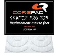 Corepad Skatez Pro 329 Pieds de Souris de Remplacement Compatibles avec SCYROX V6 Superlight 8K Wireless