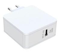 CoreParts - Adaptateur secteur - 90 watt - 4.5 A - PD - 2 connecteurs de sortie (USB-C, USB) - blanc Blanc G