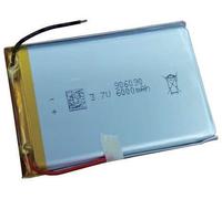 CoreParts Batterie pour batteries personnalisées Li-Pol 3,7 V, 1ICP/90/60/90 1S1P 22,20 Wh Li-Pol 3,7 V 6000 mAh Argent pour batteries personnalisées