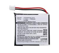 CoreParts Batterie pour GPS Navigator 4.07Wh Li-Pol 3.7V 1100mAh, 1ICP/8/40/40 1S1P (4.07Wh Li-Pol 3.7V 1100mAh Noir pour Coyote GPS, Navigator Plus, S)