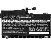 CoreParts Batterie MBXHP-BA0074 Li-ion 8300 mAh 94.6 Wh Noir pour HP ZBook 17 G3
