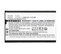 CoreParts Battery for Cordless Phone 4.81Wh Li-ION 3.7V 1300mAh, YL-5J (4.81Wh Li-ION 3.7V 1300mAh Black for Yealink Cordless Phone One Talk IP DECT, W56H, W56h/p, W56P, W60P)