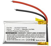 CoreParts Battery for Wireless Headset 0.6Wh Li-Pol 3.7V 180mAh, 1S1P051730PCM (0.6Wh Li-Pol 3.7V 180mAh Black, for GN GN9330, Netcom)