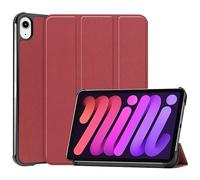 CoreParts Cover for iPad Mini 6 2021 for iPad Mini 6 (2021) SPARES (for iPad Mini 6 (2021) Tri-Fold Caster Hard Shell Cover with Auto Wake Function - Wine Red)
