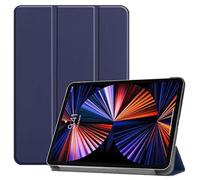 CoreParts Cover for iPad Pro 12.9 2021 for iPad Pro 12.9-inch 5th SPARES (for iPad Pro 12.9-inch 5th Gen (2021) Tri-Fold Caster Hard Shell Cover with Auto Wake Function - Dark Blue)