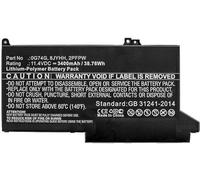 CoreParts Laptop Battery, 38.76Wh Li-Polymer 11.4V 3400mAh, 8JYHH (Li-Polymer 11.4V 3400mAh, 8JYHH for Dell Latitude 12 5300, Latitude 12 7280, Latitude 12 7300)