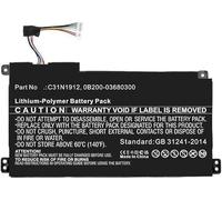 CoreParts Laptop Battery, 41.04Wh Li-Polymer 11.4V 3600mAh, 0B200-03680200 (Li-Polymer 11.4V 3600mAh, Black, 0B200-03680200 for ASUS VivoBook 14)