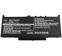 CoreParts Laptop Battery, 55Wh Li-Pol 7.6V 7200mAh, Black, MC34Y, MC34Y (7.6V 7200mAh, Black, MC34Y for Dell Latitude 12 E7270, Latitude 12 E7470)