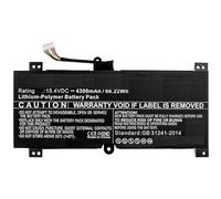 CoreParts Laptop Battery, 66WH Li-ION 15.4V 4.3Ah, 0B200-02940000, 0B200-02940000 (15.4V 4.3Ah, 0B200-02940000 for ASUS G515GV, G515GW, G715GV)