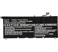 Batterie d'ordinateur portable - MICRO BATTERY - Dell XPS 13 9360 - 59.66Wh - 7.6V - Noir