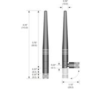 CoreParts RN-SMA-4 Antenna 2.45GHz, 50 Ohms, 2.2dbi, 1.13cm, with, 88571 (Ohms, 2.2dbi, 1.13cm, with SMA Connector 2.45GHz, 50 Ohms, 2.2dbi, 1.13cm, with SMA Connector)
