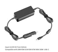 CoreParts Sparepart USB-C Car Charger 100W 5V2A-20V5A USB PD3.0, 40AK0065WW (5V2A-20V5A USB PD3.0 Plug:USB-C Input: 12-24V 5A, Output:5V3A,9V3A,12V3A, 15V3A, 20V5A Type C)