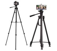 CoreParts Tripod Stand 51cm-180cm, Fit for All Cameras and 4-7" SPARES, Camera Stand, CAM (for All Cameras and 4-7 Phones)
