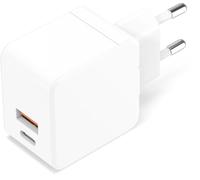CoreParts USB-C Power Charger 30W 5V-12V/2A-3A Output:, MY1W2ZM/A, MHJE3ZM/A (30W 5V-12V/2A-3A Output: USB-C + USB-A PD QC3.0 Input: 110-230V EU Wall, for Mobile Phones, Tablets &)