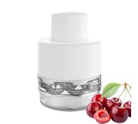 Corer en cerisier en acier inoxydable - Couvercle de cerise portable avec mécanisme de verrouillage | Outil durable pour la cuisson, la confiture, la préparation de desserts et une utilisation facile