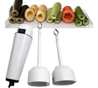 Corers de légumes électriques, courgette de cuisine à main le carrefour de la courgette de carter à 2 têtes, vitesse de graines de fruits en acier inoxydable à vitesse réglable, un bouton à utiliser