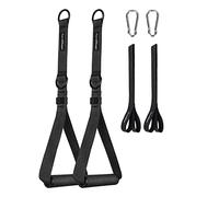 CoreSlings Poignées de Machine à câble avec Boucles pour Les Doigts pour saisir la Force des Avant-Bras, poignées d'entraînement, Fixations de câble pour la Salle de Sport, poignées pour Bandes de