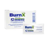 CoreTex Burn X Lite Lot de 6 sachets de gel rafraîchissant à usage unique sans lidocaïne avec aloe vera, vitamines et autres composés naturels pour soulager les coups de soleil qui rafraîchit et