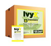 CoreTex Ivy X Lot de 100 lingettes de traitement à usage unique pour aider à éliminer les éruptions cutanées Fonctionne également sur les huiles de chêne empoisonné et de sumac