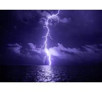 CORFOTO 1.5x1m Fond de tempête légère scène de Nuit éclair Orage Nuage Fond scène de Nuit océan Photographie Fond Catastrophe Paysage Fond Art Portrait Photographie Accessoires