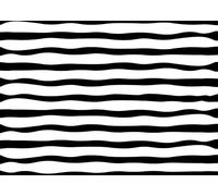 CORFOTO 2.7x1.8m Tissu Rayures Horizontales ondulées Noir Blanc Dessin à la Main Texture Minimaliste sans Couture arrière-Plan Photo Moderne Simple pour séance fête Portrait Quotidien
