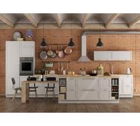 CORFOTO 3x2m Fond de Cuisine Blanc rétro, décor de Cuisine Moderne pour la Photographie, décorations de fête, Portraits d'enfants et d'adultes, Accessoires de Studio Photo, bannière